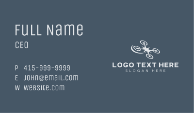 Logistics Delivery Drone Business Card Image Preview