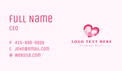 Heart Family Parenting Business Card Image Preview