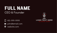 Podcast Audio Recording Business Card Image Preview