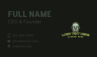 Ghoul Mask Headphones Business Card Preview