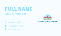 Kindergarten Math Education Business Card Design