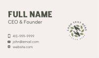 Skincare Leaf Hand Business Card Image Preview