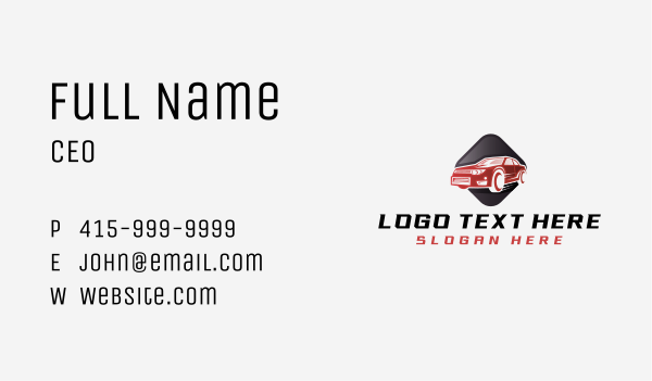 Fast Automobile Detailing Business Card Design Image Preview