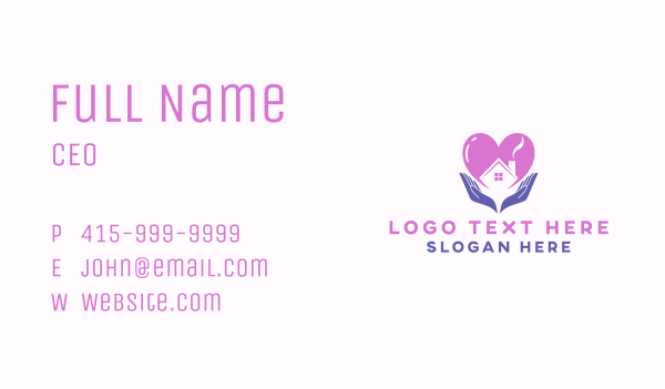 Charity Care Shelter Business Card Design Image Preview