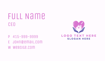 Charity Care Shelter Business Card Image Preview