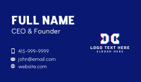 Static Motion Letter DC Business Card Preview