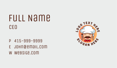 Gourmet Food Chef Business Card Image Preview