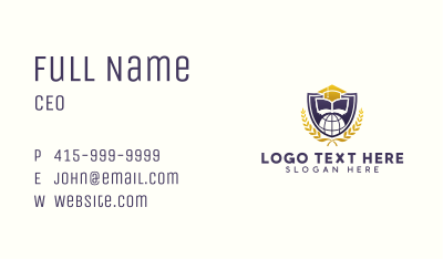 University Academy Education Business Card Image Preview