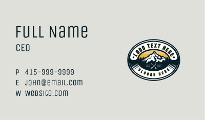 Forest Mountain Travel Business Card Image Preview