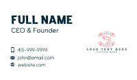 Vintage Shrimp Banner Business Card Preview