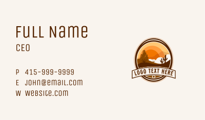 Dune Cactus Desert Business Card Image Preview