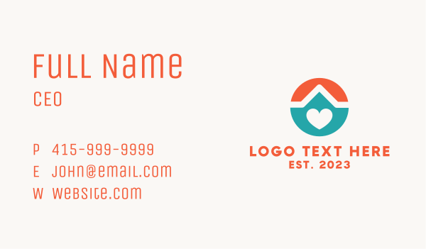 Loving Home  Business Card Design Image Preview