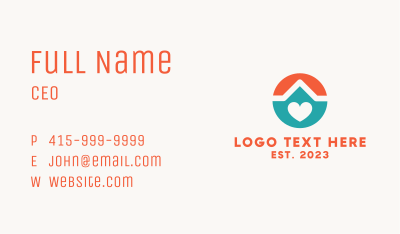 Loving Home  Business Card Image Preview
