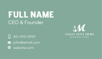 Coastal Boat Anchor Business Card Image Preview