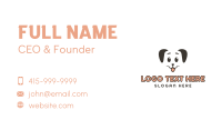 Smiling Dog Face Business Card Design