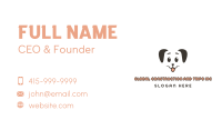 Smiling Dog Face Business Card Image Preview
