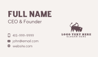 Mountain Bison Animal Business Card Design