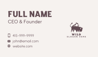 Mountain Bison Animal Business Card Image Preview