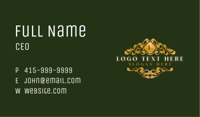 Elegant Ornament Floral Business Card Image Preview