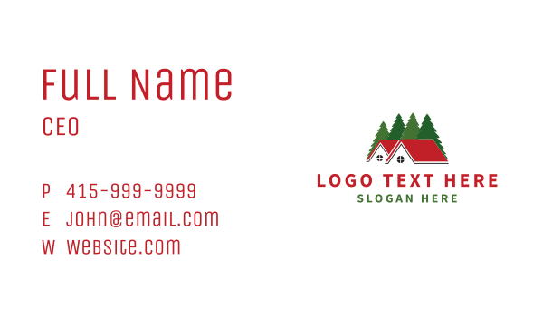 House Building Forest Business Card Design Image Preview