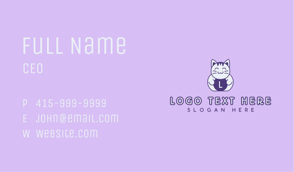 Pet Kitty Cat Business Card Design Image Preview