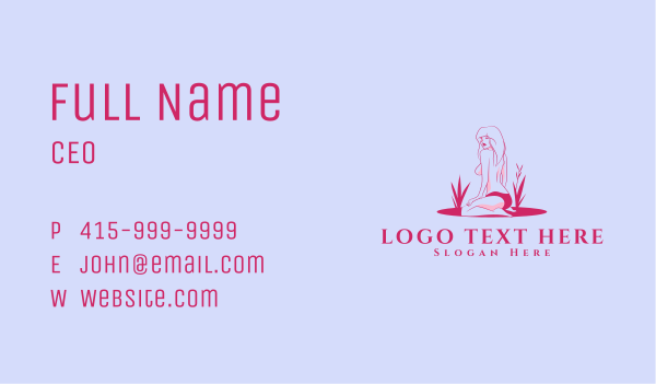 Nude Underwear Feminine Business Card Design Image Preview