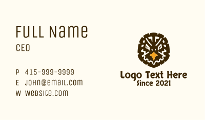 Hawk Eagle Head Business Card Image Preview