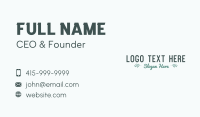 Eco Leaves Wordmark Business Card Image Preview
