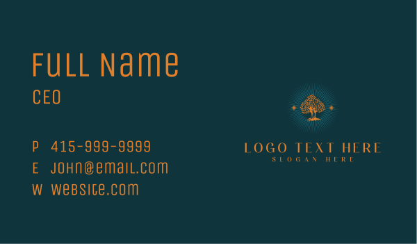 Garden Tree Park Business Card Design Image Preview