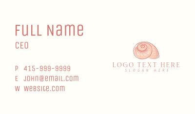 Seashell Snail Shell Business Card Image Preview