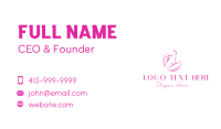 Woman Body Leaves Business Card Preview