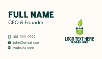 Sapling Bucket Tree Planting Business Card Design