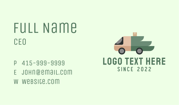 Wing Truck Delivery Business Card Design Image Preview