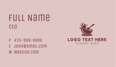 Food Bowl Chocolatier Business Card Image Preview