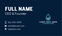 Aqua Wave Droplet Business Card Image Preview