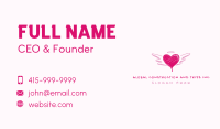 Scribble Heart Wings Business Card Image Preview