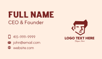 Brown Guy Head Business Card Preview