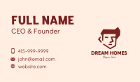 Brown Guy Head Business Card Image Preview