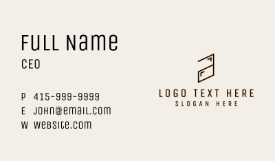 Modern Minimalist Letter A Business Card Image Preview