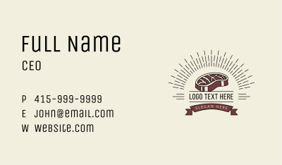 Red Meat Ingredient Business Card Image Preview
