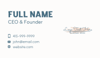 Cursive Signature Wordmark Business Card Image Preview