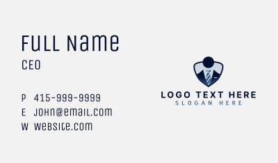 Corporate Suit Person Business Card Image Preview