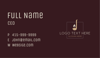 Ladle Cooking Restaurant Business Card Image Preview