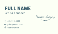 Minimalist Cursive Wordmark Business Card Image Preview