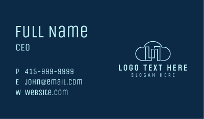 Cloud City Buildings Business Card Image Preview