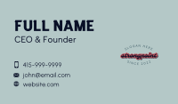 Funky Vintage Wordmark Business Card Image Preview