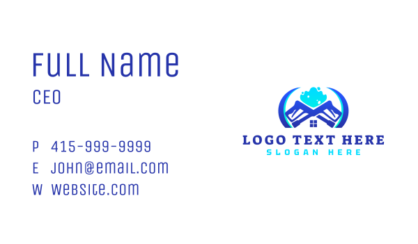 pressure wash Cleaner Maintenance Business Card Design Image Preview