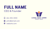 Torchbearer Letter H Business Card Preview