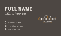 Rustic Tavern Wordmark Business Card Image Preview