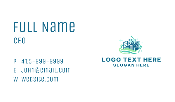 Pressure Washing Cleaner Business Card Design Image Preview